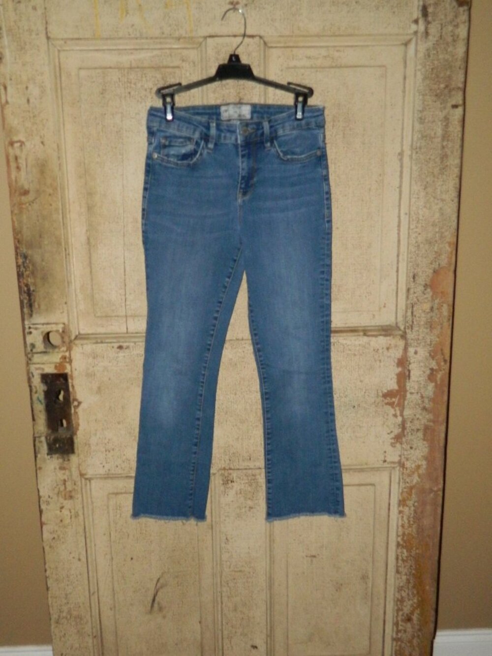 Free People FP Raw Hem Distressed Skinny Jeans Sz 27 (S-17)